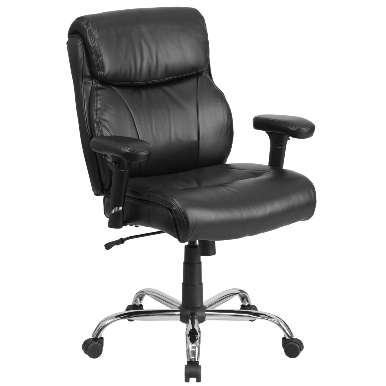 Emma and Oliver 400 lb. Big & Tall Mid-Back Swivel Clean Line Stitch Ergonomic Task Office Chair